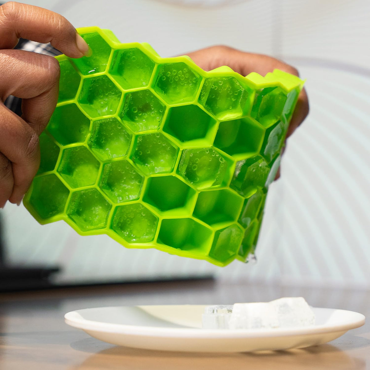 Honeycomb Silicone Ice Cube Tray (37 Ice Cubes)