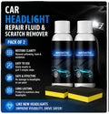 Car Headlight Repair Fluid & Scratch Remover Pack of 2