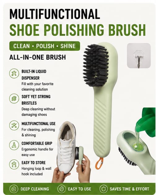 Multifunctional Shoe Polishing Brush