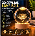 3D Crystal Lamp Ball (Assorted Design)