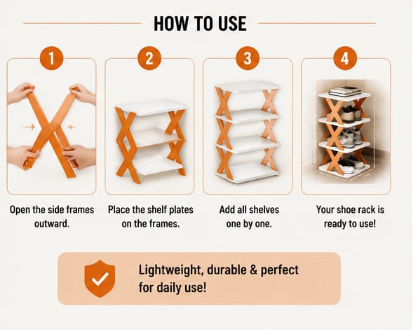 Foldable Shoe Rack