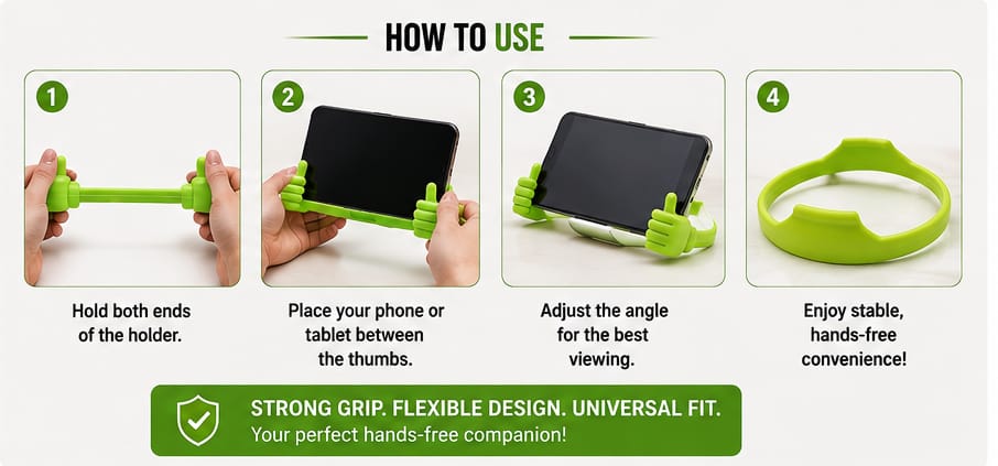 Flexible Mobile and Tablet Holder Stand