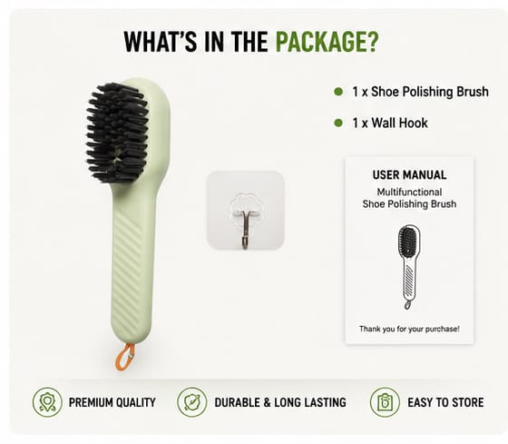 Multifunctional Shoe Polishing Brush