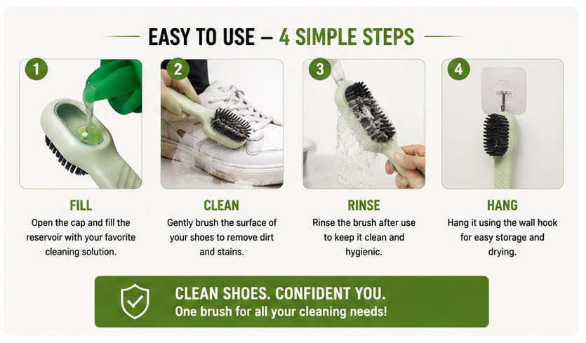 Multifunctional Shoe Polishing Brush