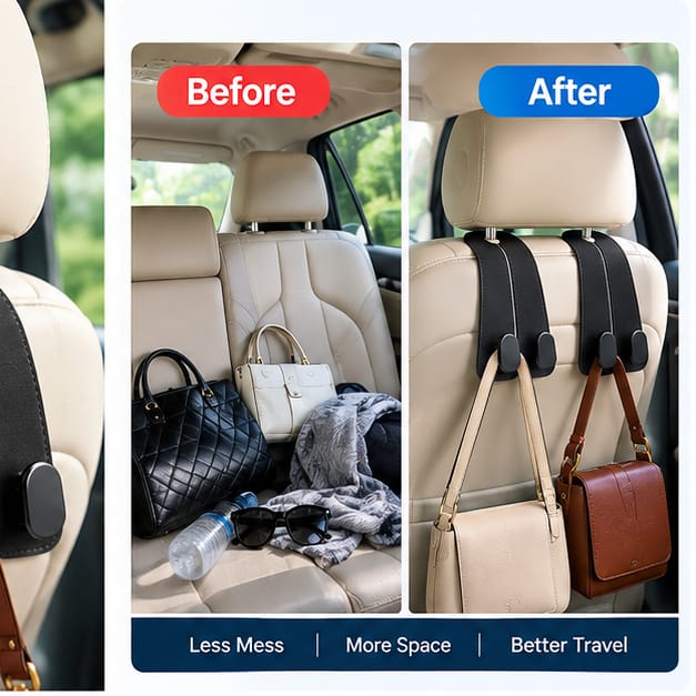 Car Seat Under Headrest Hook (Pack of 2)