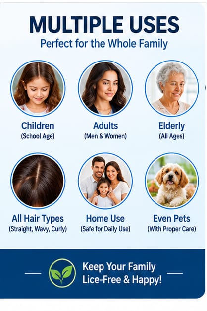 Electrical Chemical Free Head Lice Removal Comb