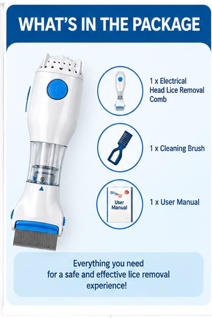Electrical Chemical Free Head Lice Removal Comb