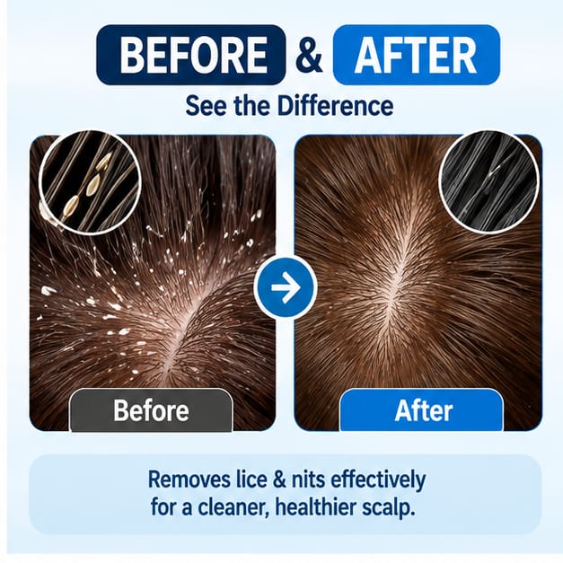 Electrical Chemical Free Head Lice Removal Comb
