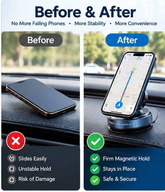 Magnetic Suction Phone Holder