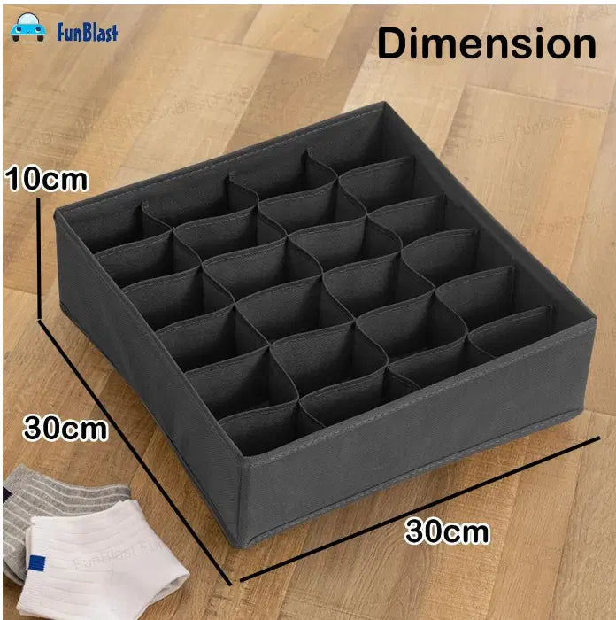 Drawer Organizer Box - 24 Grids (Pack of 3)