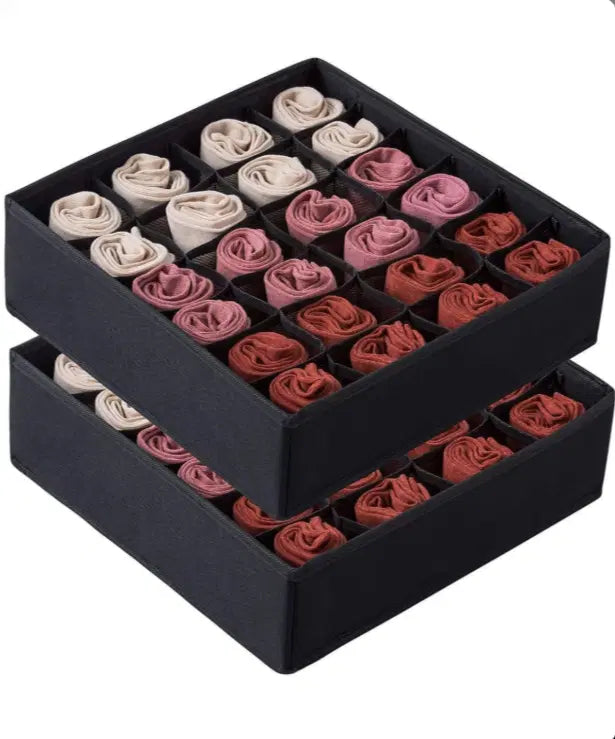 Drawer Organizer Box - 24 Grids (Pack of 3)
